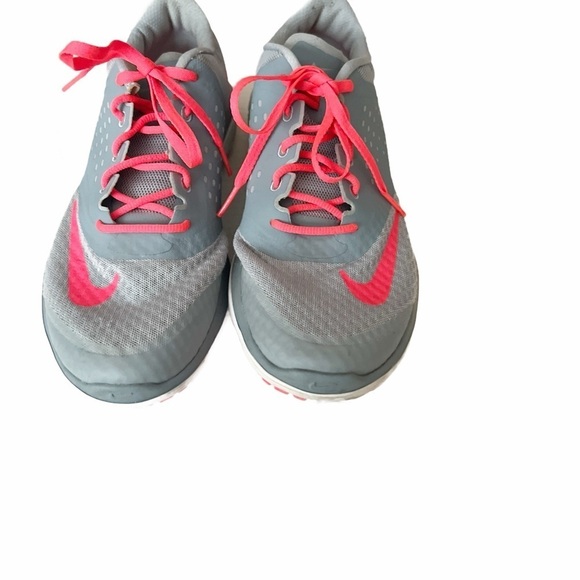 NIKE Flexsole gray and bright orange Women’s size 10 - Picture 1 of 7